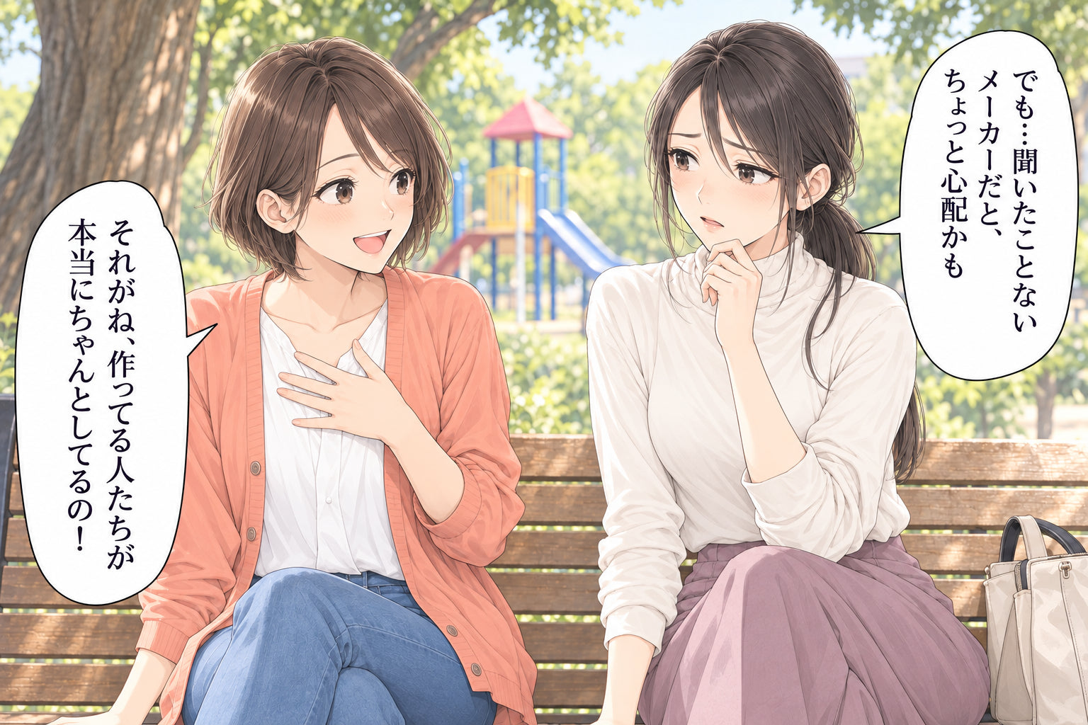 でも…聞いたことないメーカーだと、 ちょっと心配かも それがね、作ってる人たちが 本当にちゃんとしてるの!