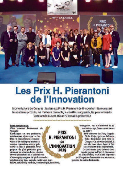 PRIX H. PIERANTONI de L’INNOVATION 2019の受賞資料。