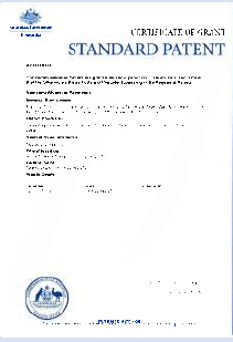 提供資料に掲載された特許証 3