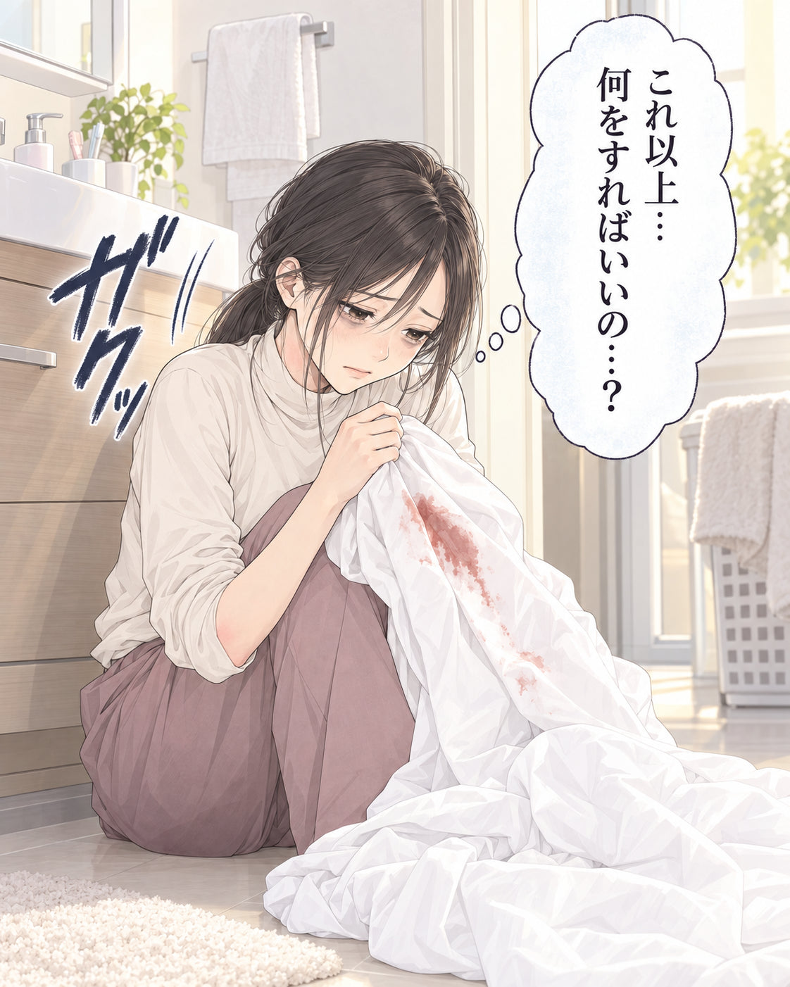 これ以上… 何をすればいいの…？ ガクッ