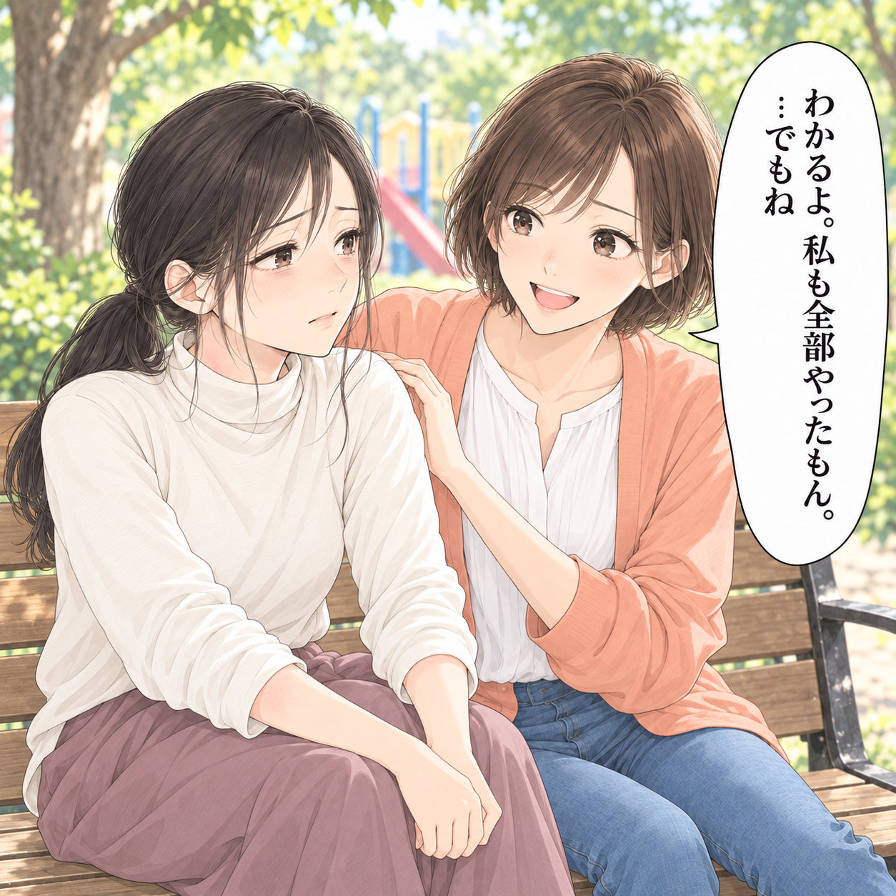 わかるよ。私も全部やったもん。 …でもね